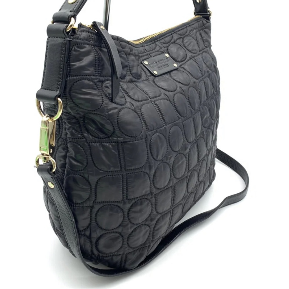 Kate Spade black quilted handbag/crossbody handbag
